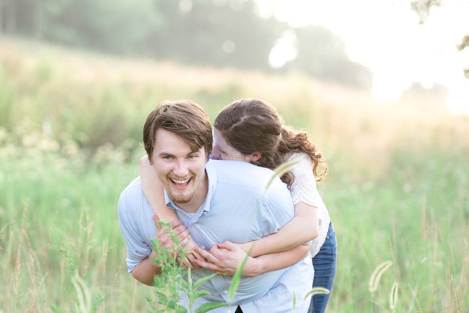 Fun natural engagement session 