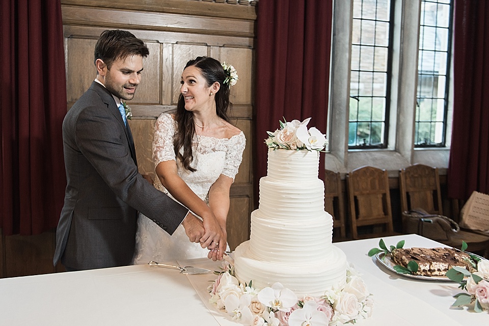 Cake Cutting Scarritt Bennett Center Wedding