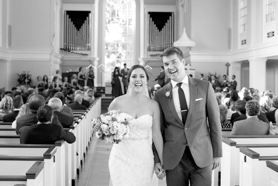 Westminster Presbyterian CHurch Nashville wedding bride and groom