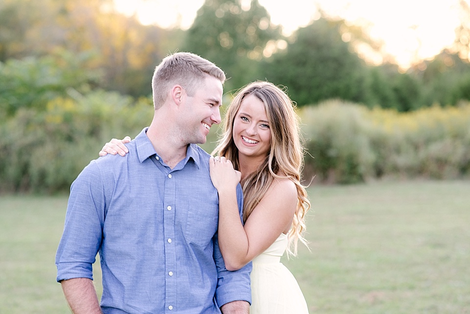 Engagement photography session outdoors in Nashville