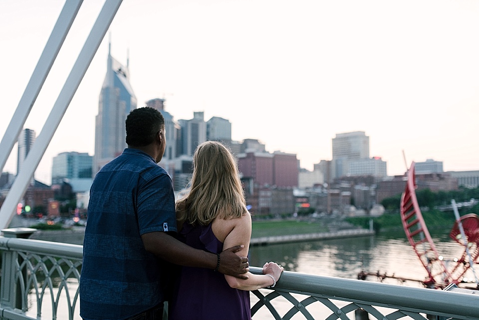 Nashville skyline engagement session