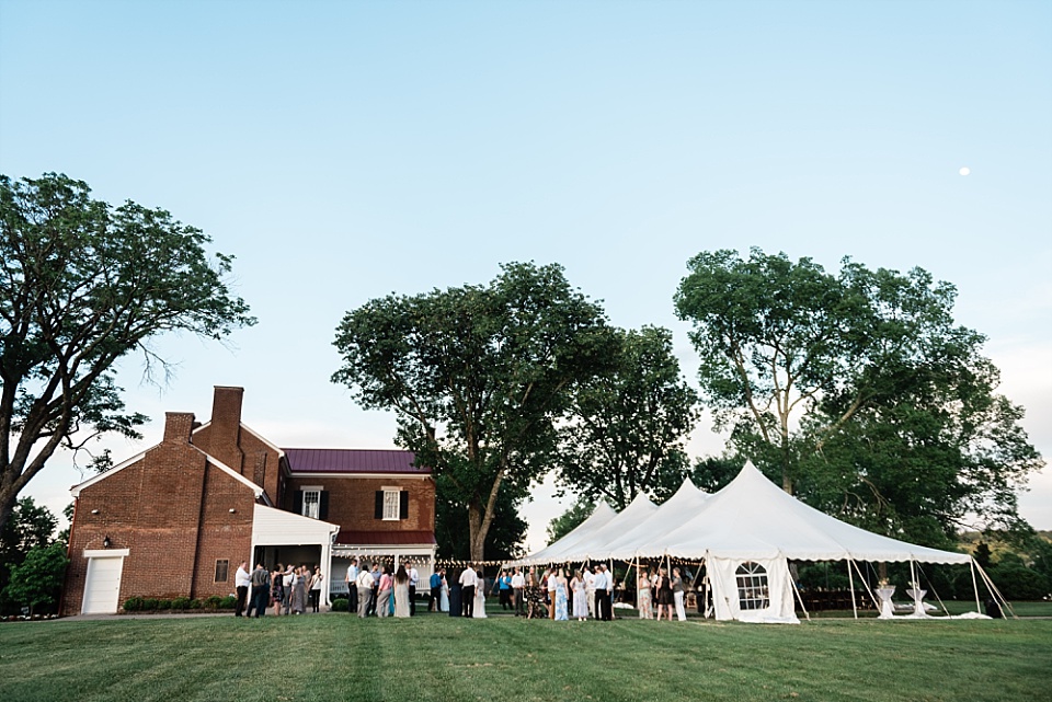 Ravenswood Mansion tent wedding reception