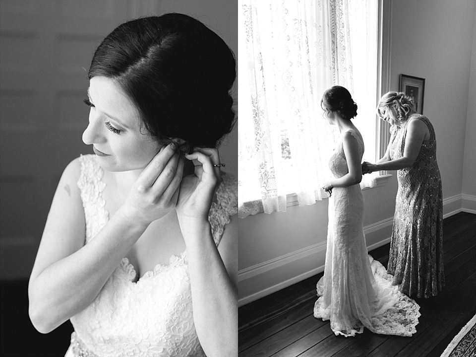 Bride getting ready Ravenswood Mansion