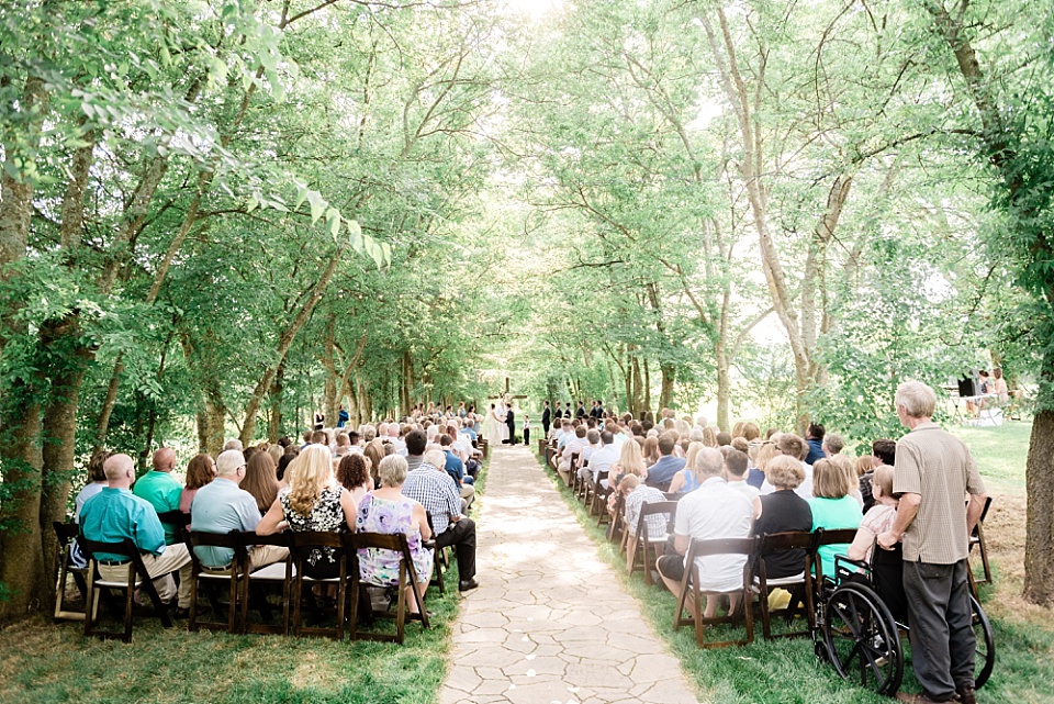 wedding ceremony Grace Valley Farm
