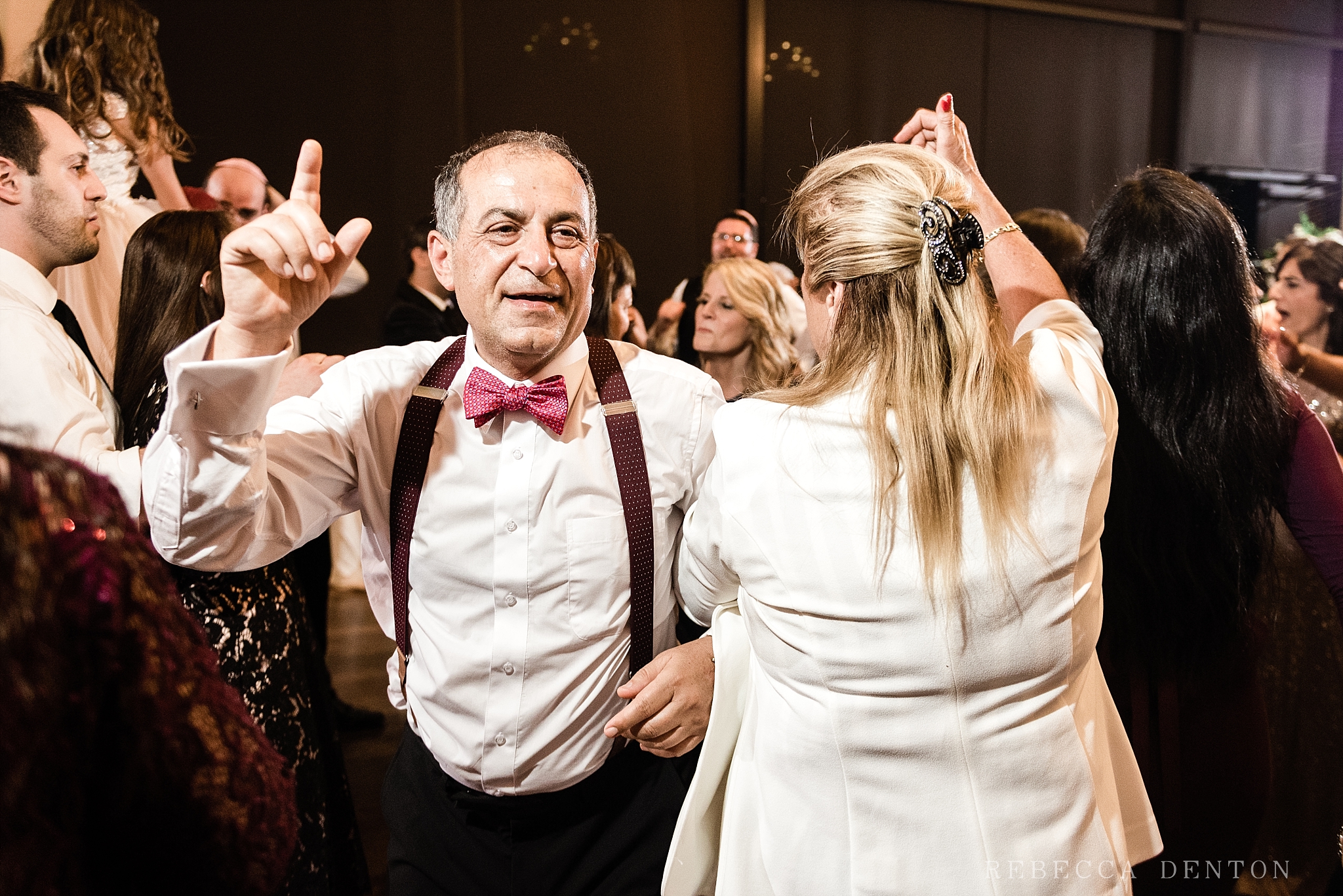 Jewish wedding reception dancing