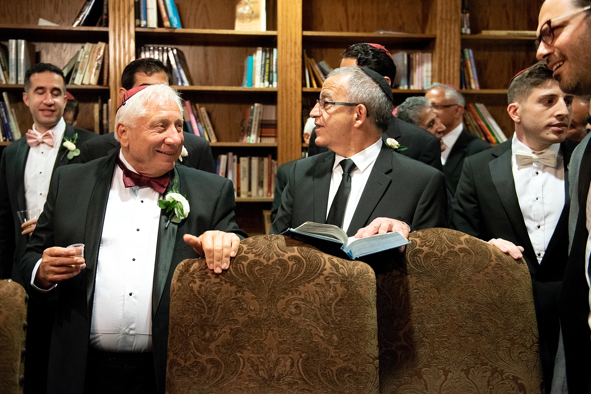 Groom Ketubah signing Jewish wedding Nashville