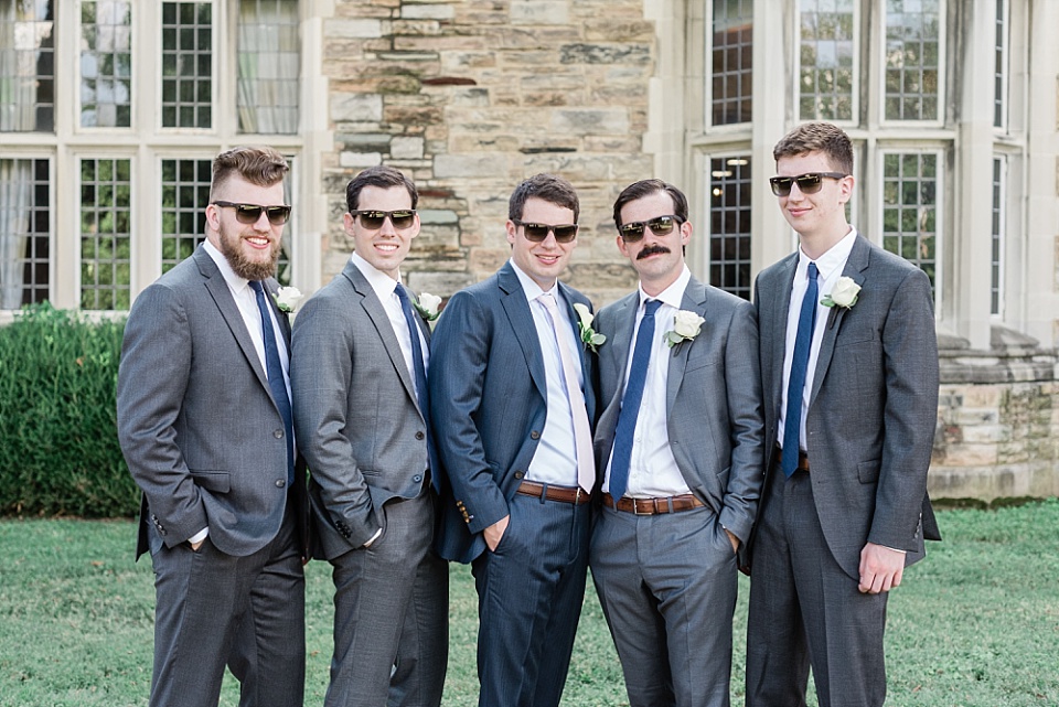 Groom and groomsmen Scarritt Bennett Center