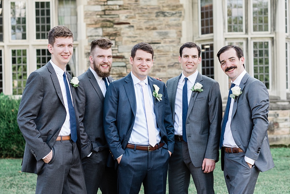 Groom and groomsmen Scarritt Bennett Center