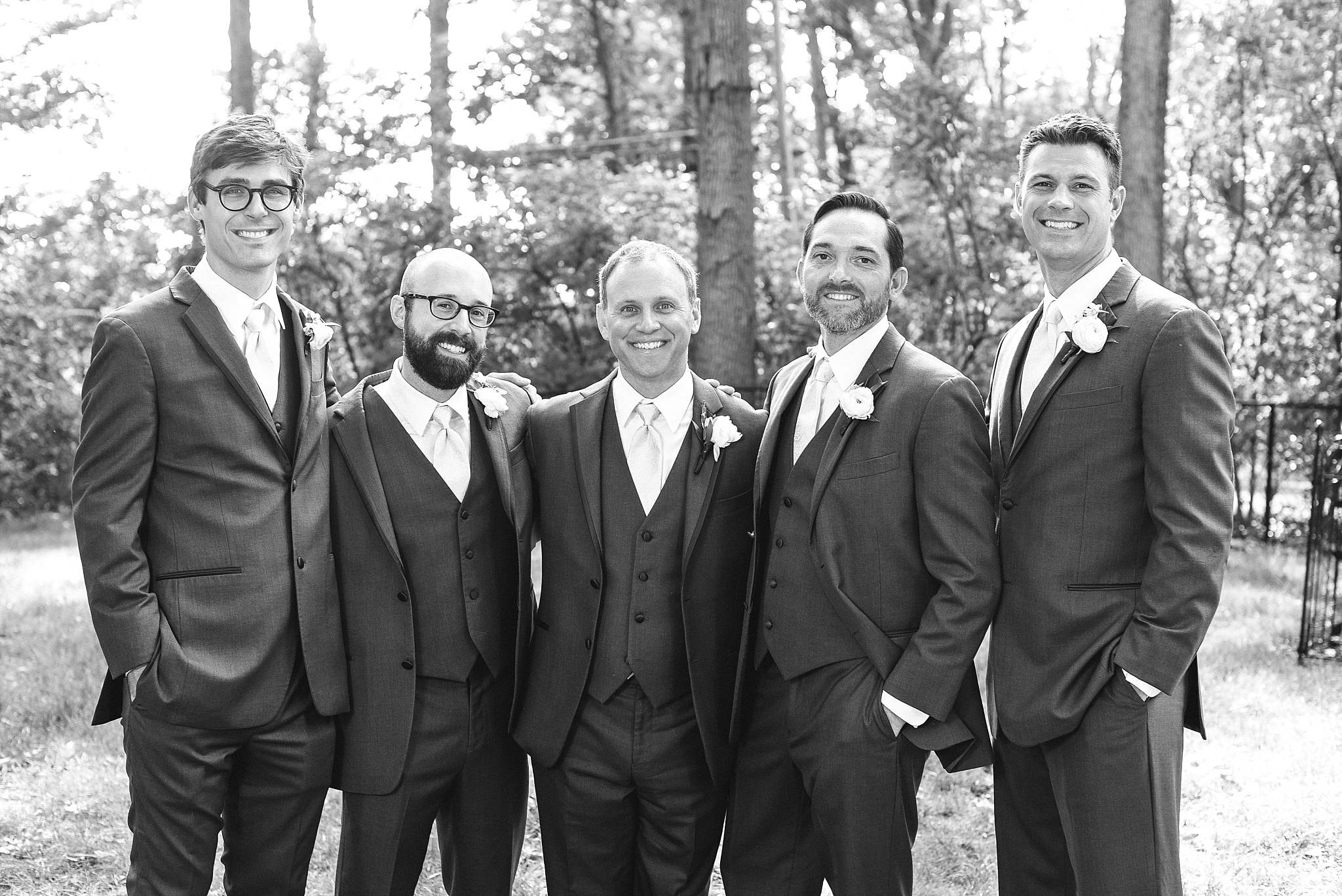 groomsmen black and white