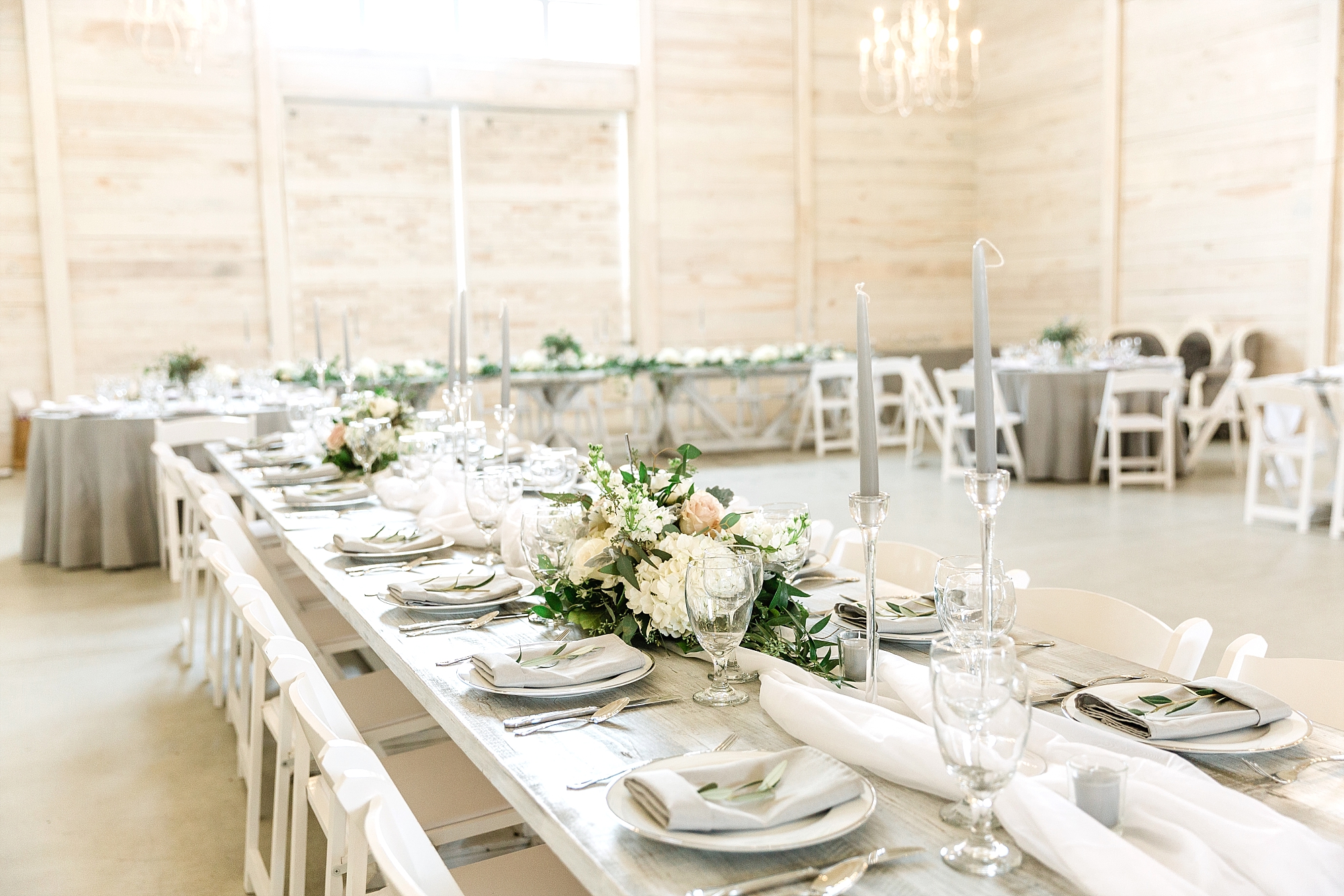 Elegant table setting White Dove Barn 