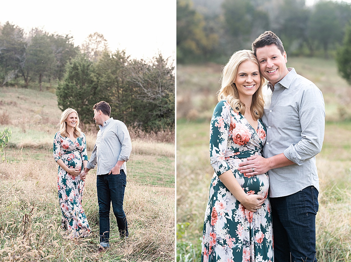 Outdoor fall maternity session Nashville