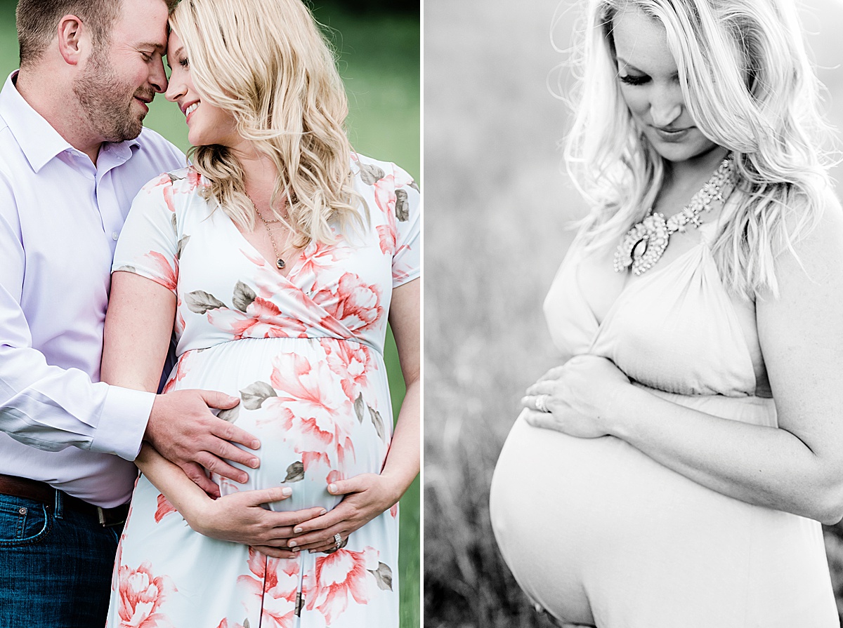 Nashville outdoor natural maternity session