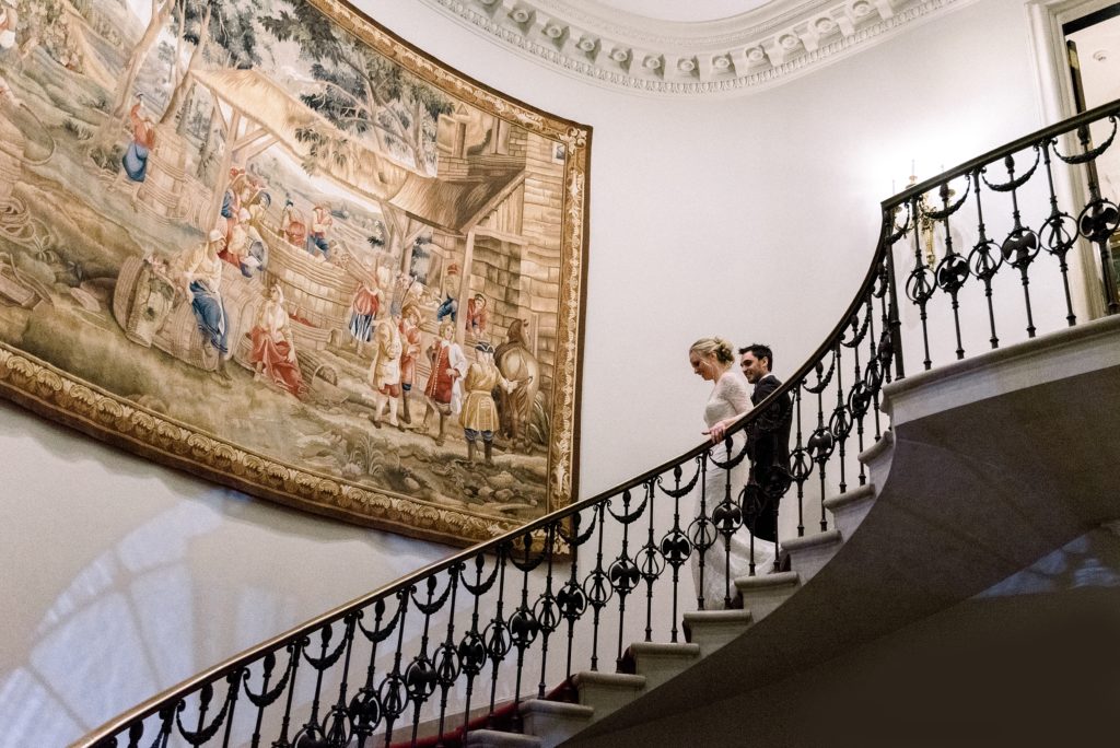 Cheekwood mansion wedding exit