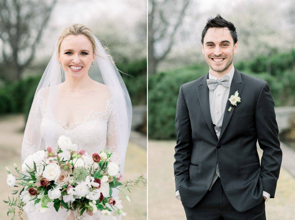 Cheekwood wedding bride and groom Wildflowers LLC