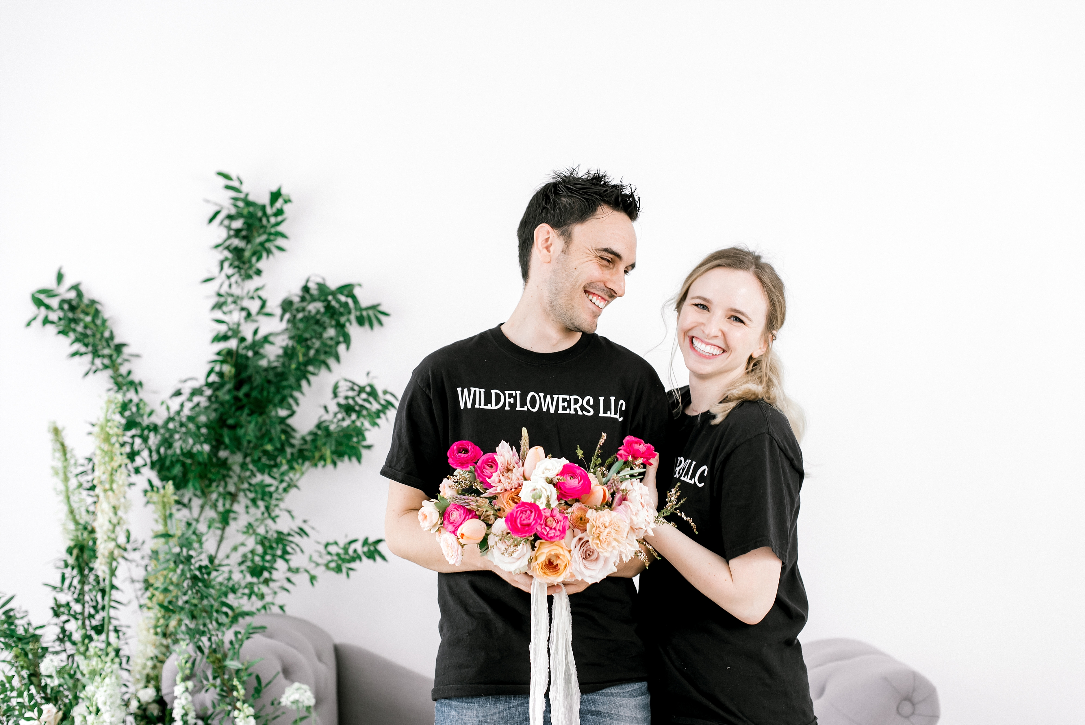 Wildflowers LLC wedding florist creative business branding shoot 