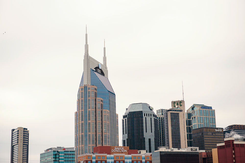 Downtown Nashville Skyline Batman Building