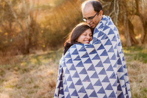 couple wrapped in blue and white blanket nashville