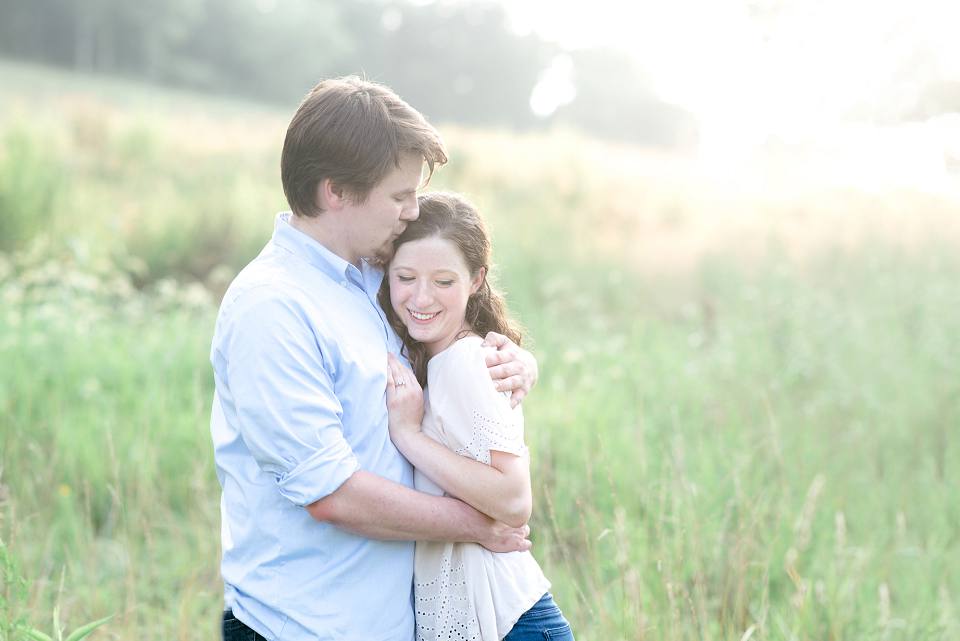 Engagement session outdoors Smith Park Brentwood TN 