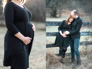 maternity photography session in winter in nashville