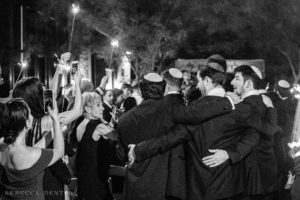 sparklers Jewish wedding ceremony Chabad of Nashville