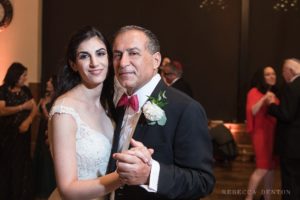 Bride and father dancing jewish wedding