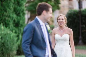 First look bride and groom Scarritt Bennett Center