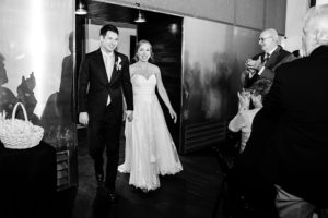 Bride and groom wedding reception