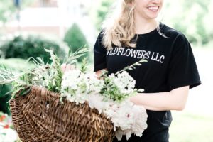 Baskets of flowers