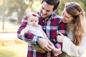 baby family photography session outdoors Nashville