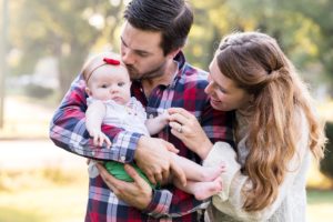 baby family photography session outdoors Nashville