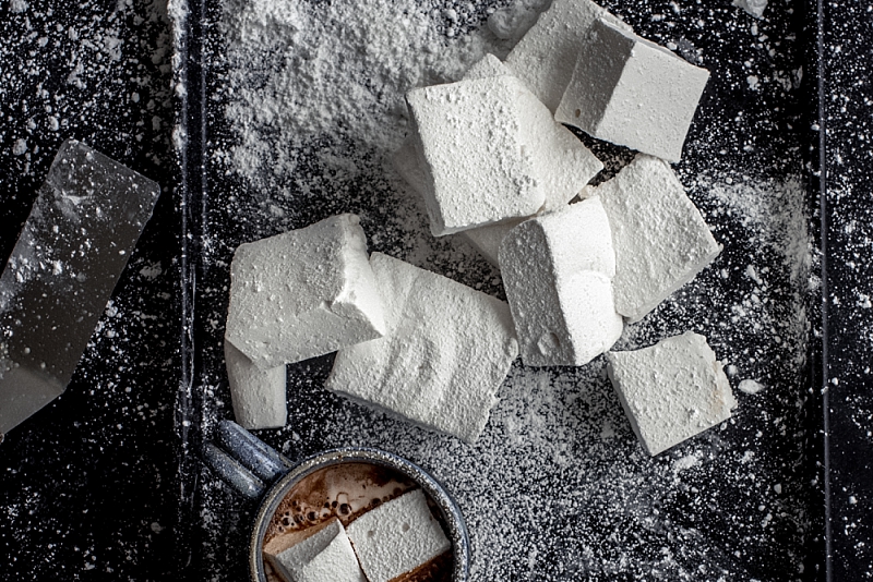 Nashville food photography - homemade marshmallows